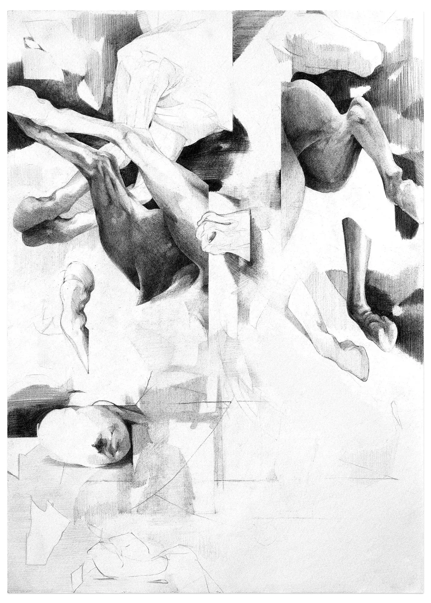‘chasing Ethan Edwards’ by Aaron Alexander Smyth, pencil on somerset satin