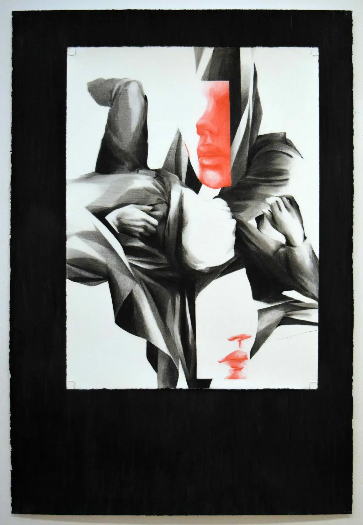 ‘Indices of Lost Time’ by Aaron Alexander Smyth, conté drawing on somerset satin