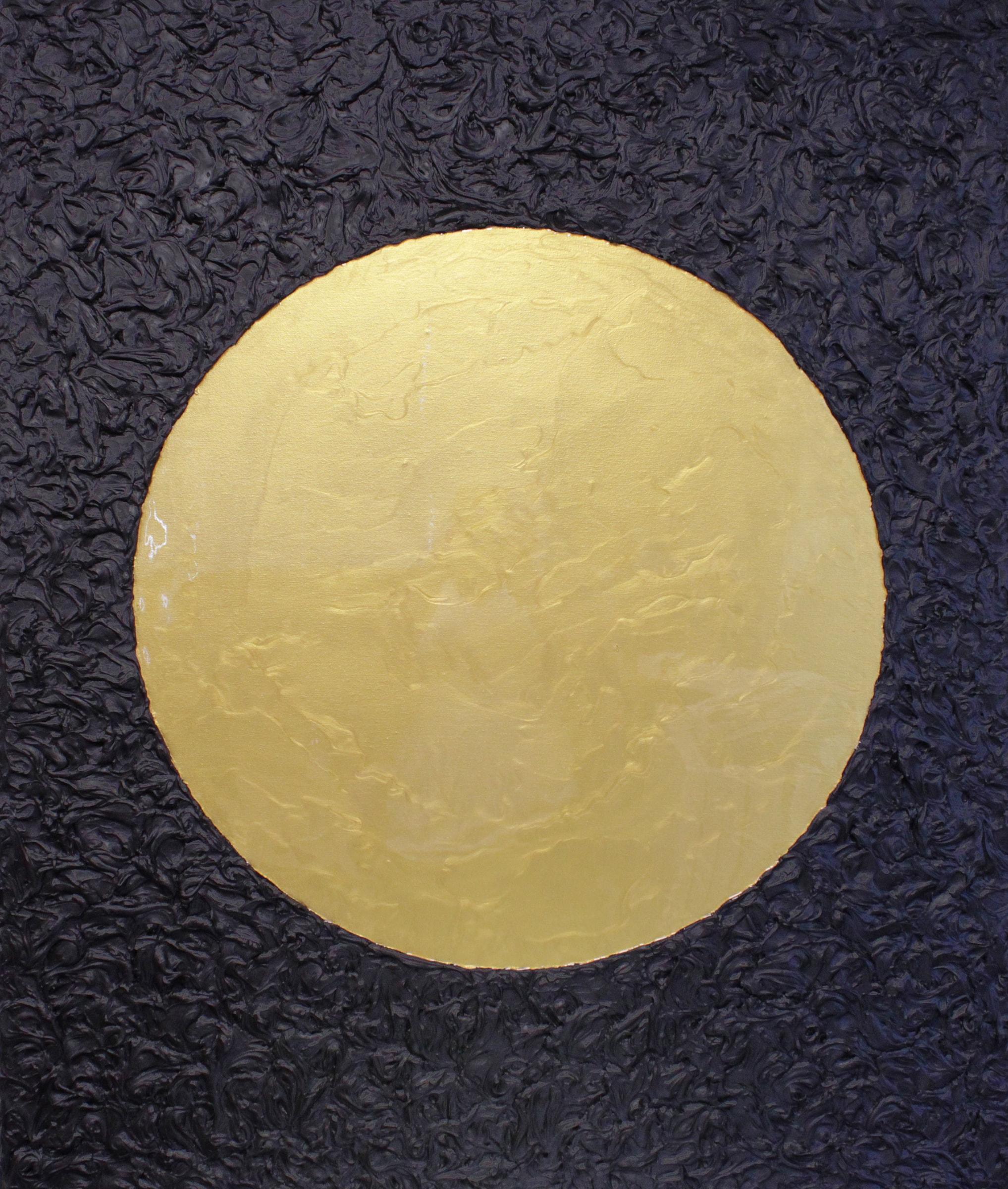 Abundance (2022) by Gavin Johnson, acrylic, model paste, and resin on canvas