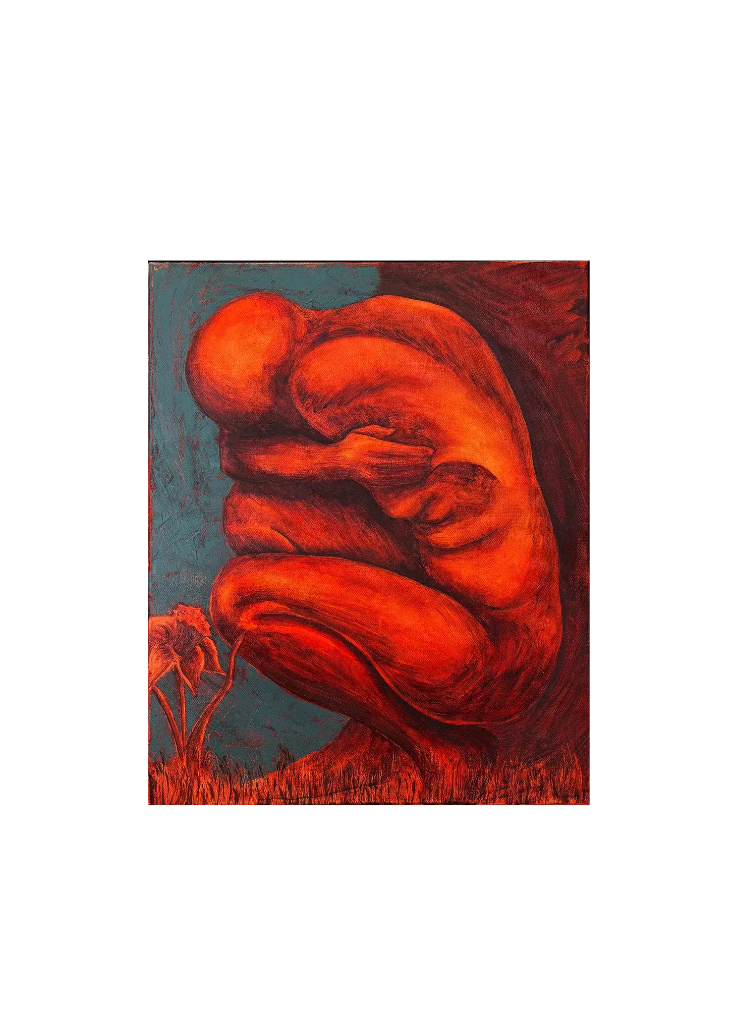 Spring Equinox (First Offerings) (2026) by Gretel Warner, oil and acrylic on canvas