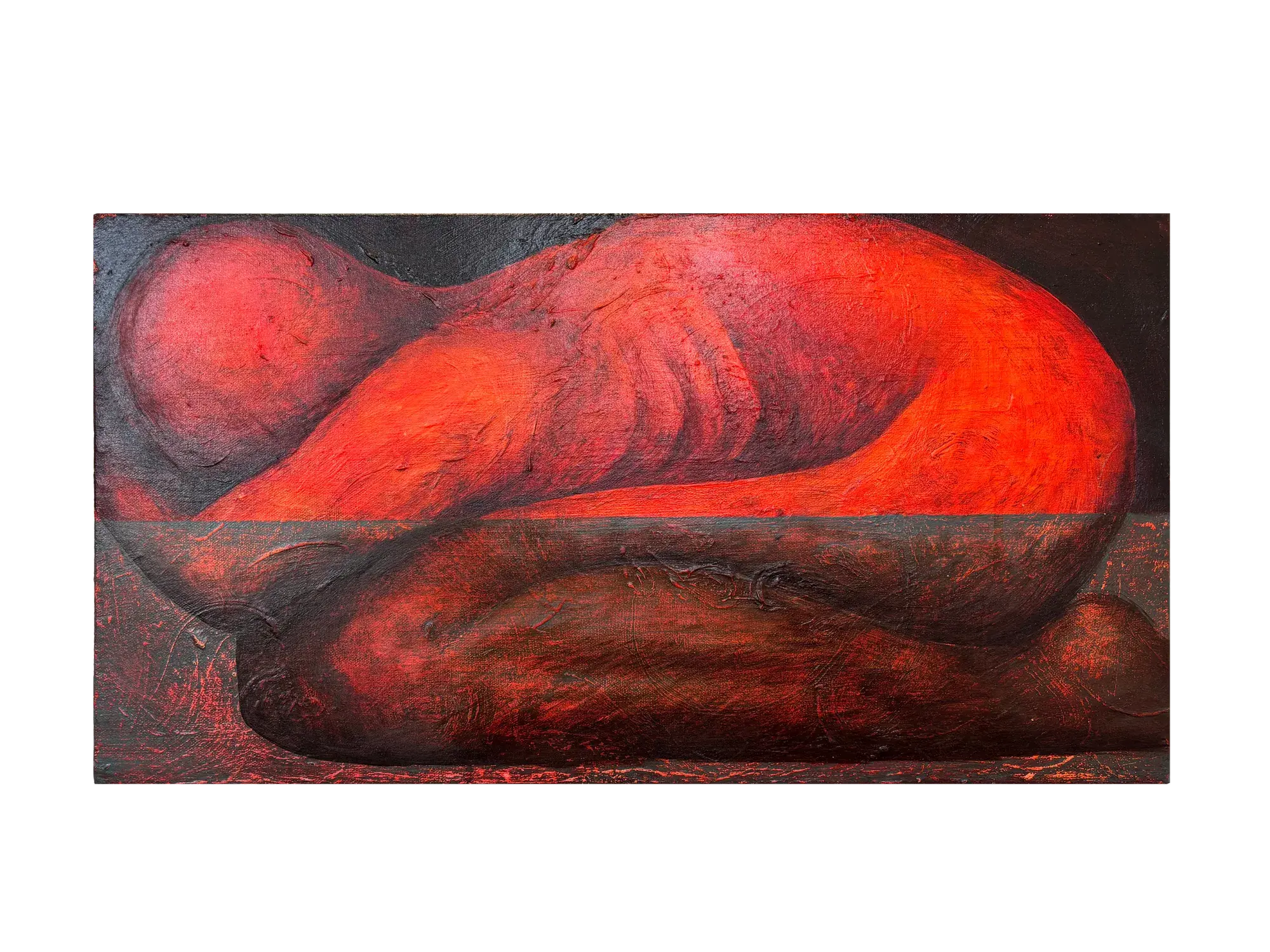 Uncharted Waters (2026) by Gretel Warner, oil on textured canvas