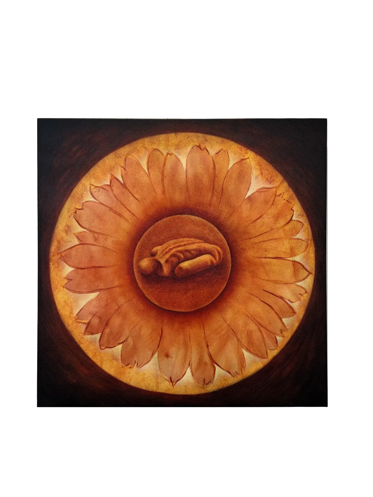 When Winter Breaks (2026) by Gretel Warner, oil, charcoal and pastel on canvas