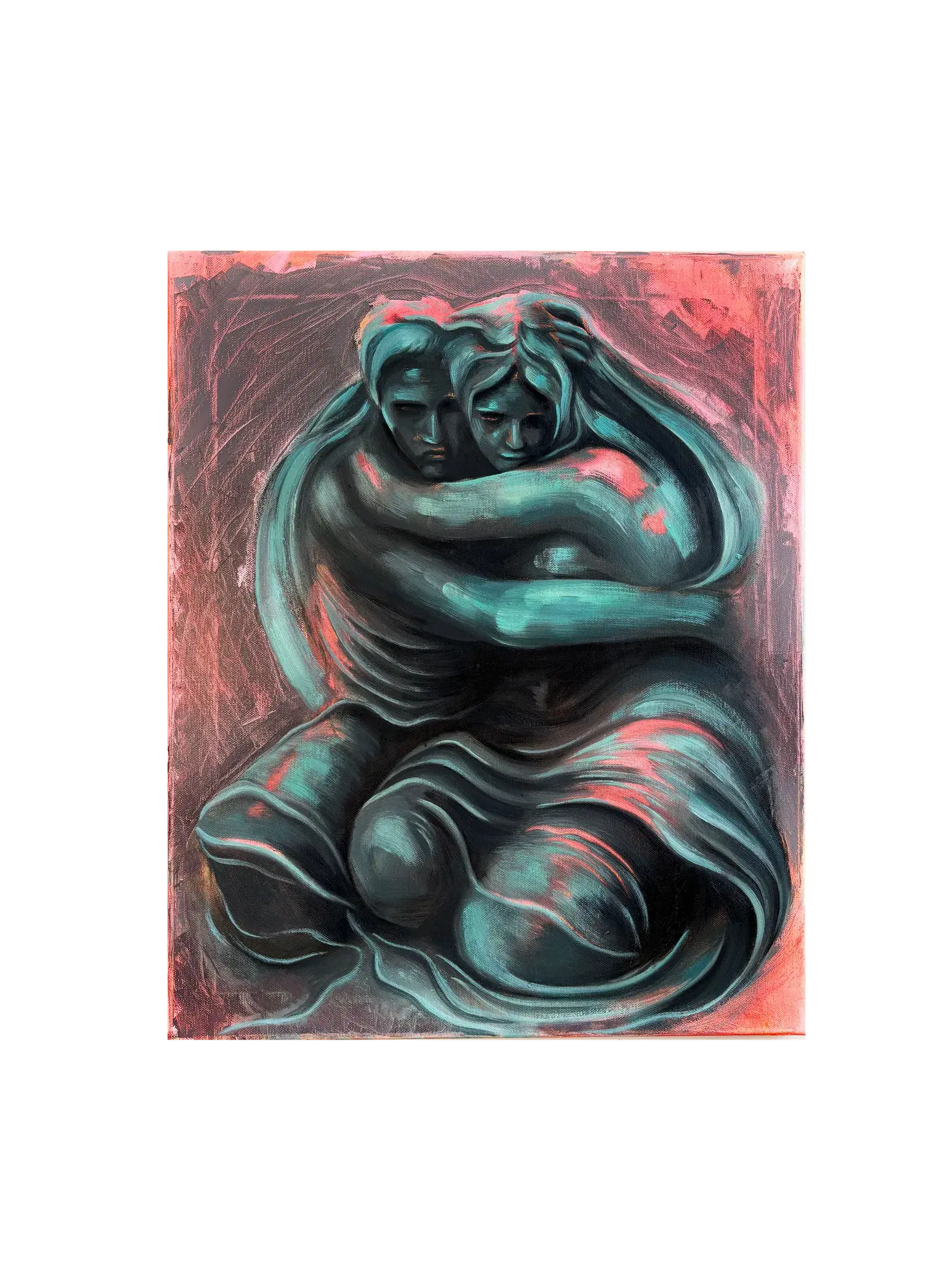 Weathering the Storm (2025) by Gretel Warner, oil on canvas