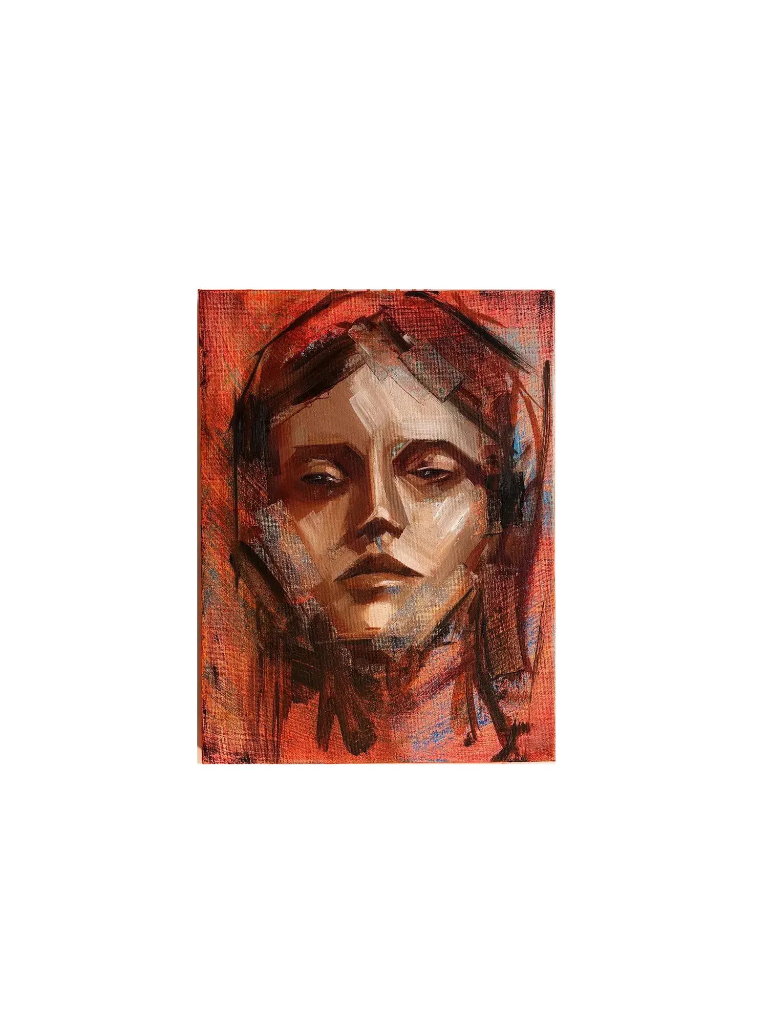 Didn’t See It Coming (2025) by Gretel Warner, oil on canvas