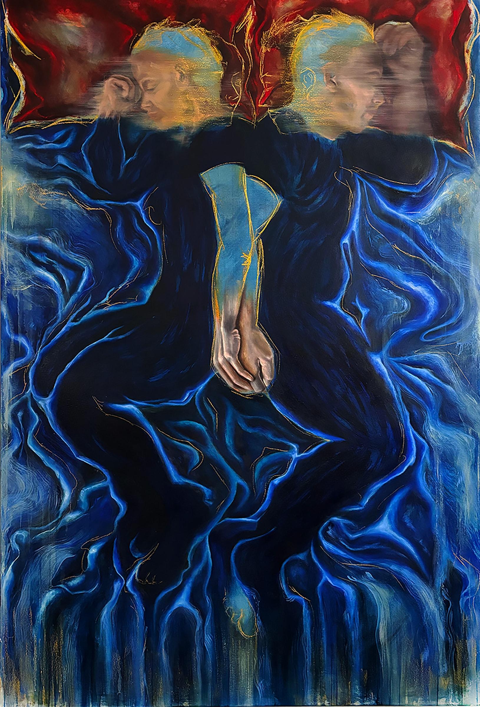 Love is Stronger Than Pride (2024) by Gretel Warner, oil and pastel on canvas