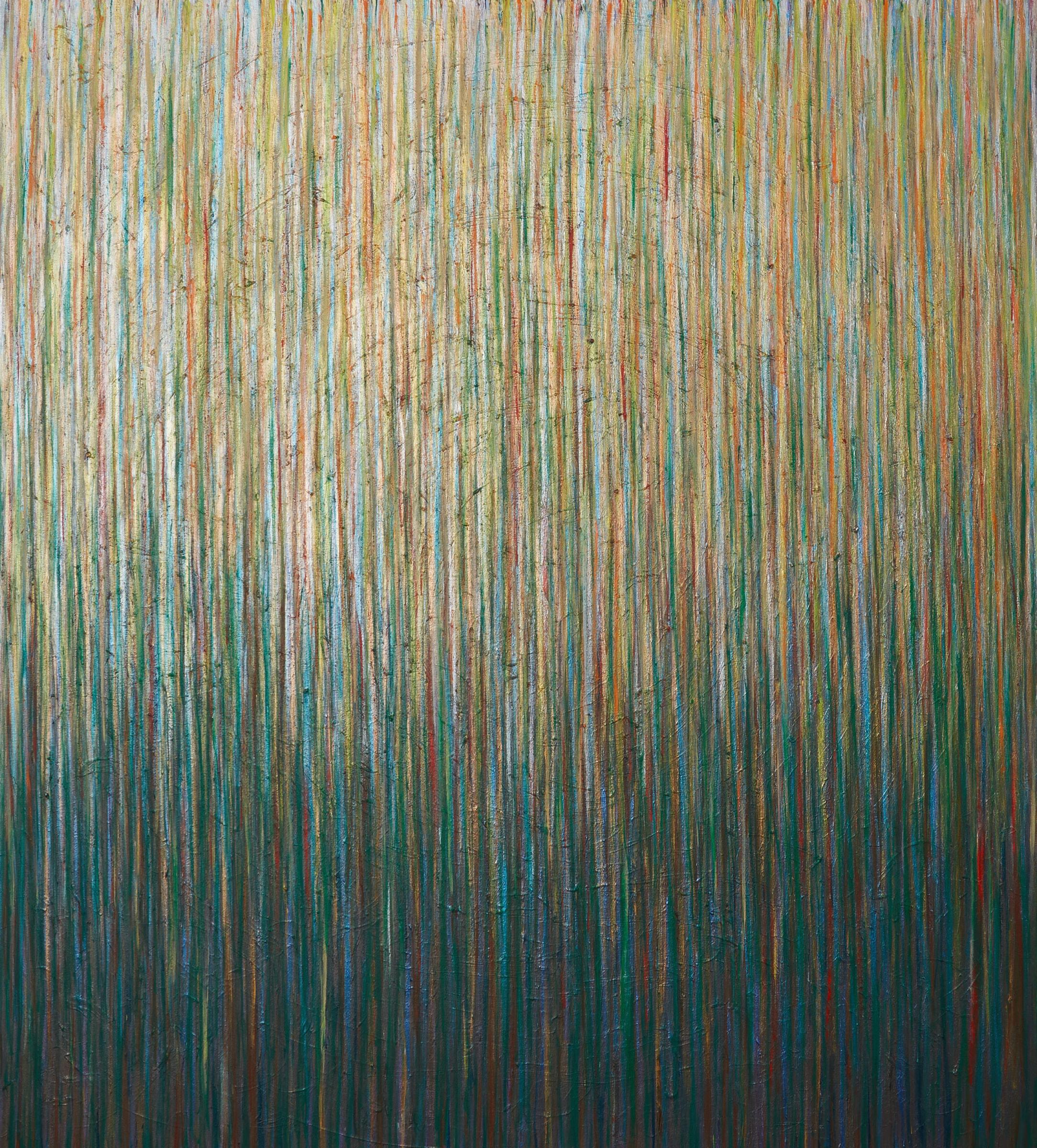 Ghent Altarpiece: A Chromatic Deconstruction (2024) by Lara Julian, acrylic on canvas